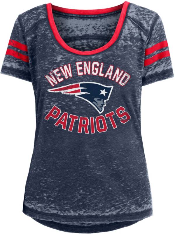 New Era Women's New England Patriots Burnout Blue T-Shirt product image