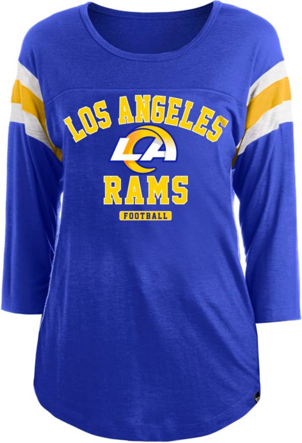 Paradoks terning Patriotisk New Era Apparel Women's Los Angeles Rams Sublimated Blue Three-Quarter  Sleeve T-Shirt | Dick's Sporting Goods