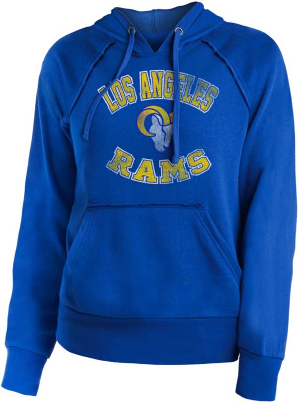 New Era Apparel Women's Los Angeles Rams Logo Pullover Royal Hoodie product image