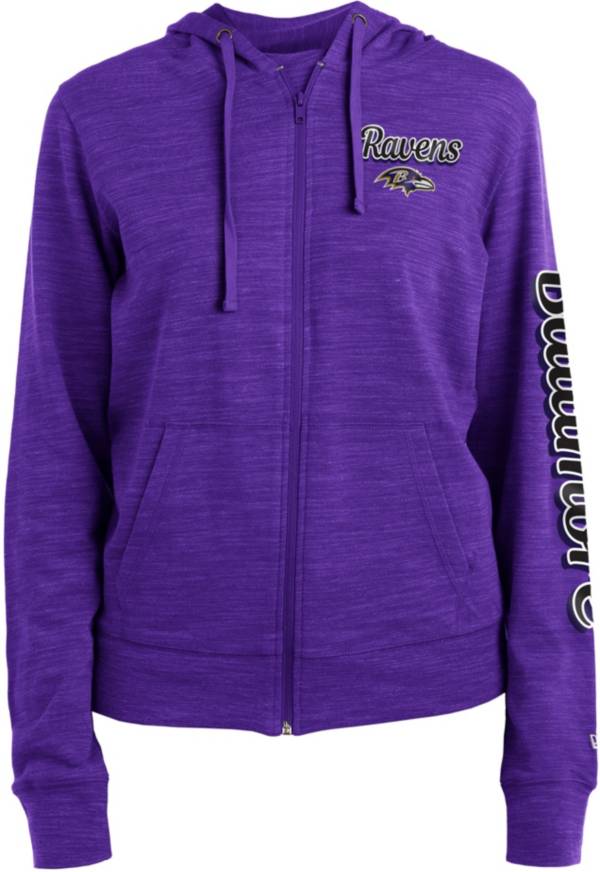 New Era Women's Baltimore Ravens Purple Space Dye Full-Zip Jacket product image