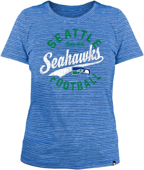 New Era Women's Seattle Seahawks Space Dye Blue T-Shirt product image