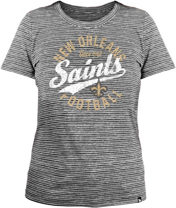 New Era Women's New Orleans Saints Space Dye Black T-Shirt product image