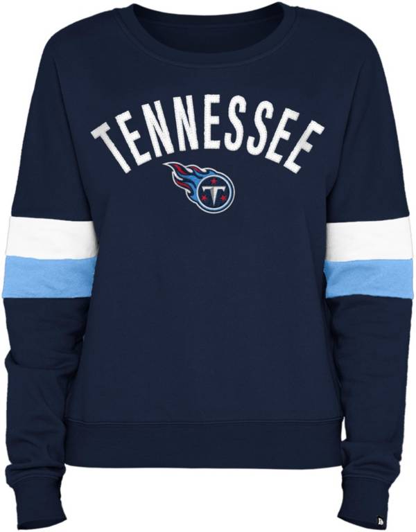 New Era Women's Tennessee Titans Navy Brush Fleece Crew product image