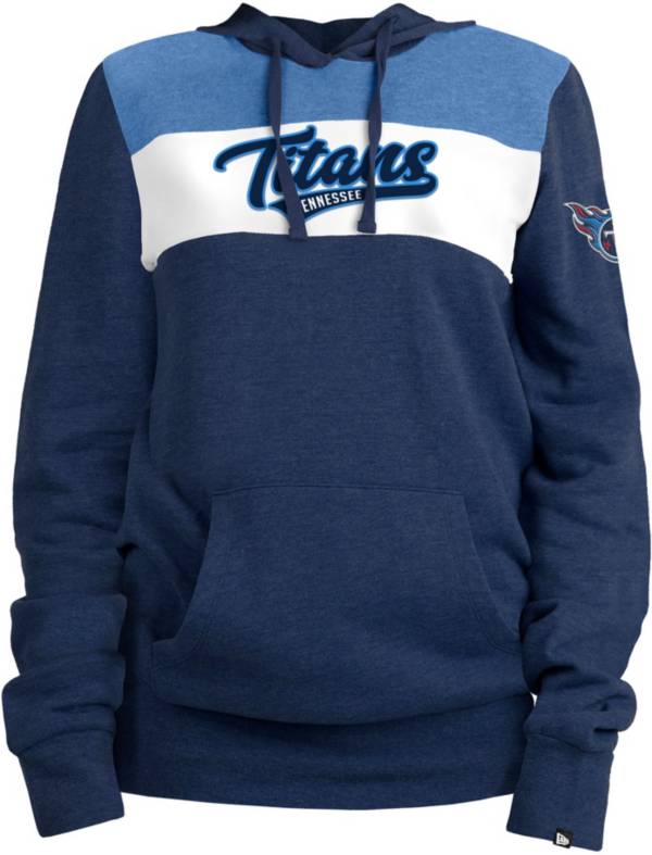 New Era Women's Tennessee Titans Navy Brush Fleece Pullover Hoodie product image