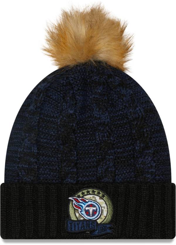 New Era Women's Tennessee Titans Salute to Service Black Knit Beanie product image