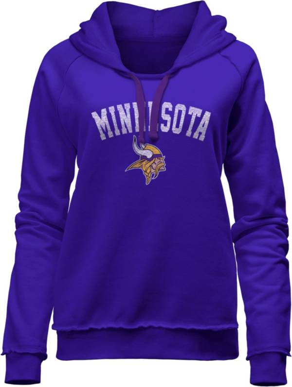 New Era Women's Minnesota Vikings City Stamp Purple Hoodie product image