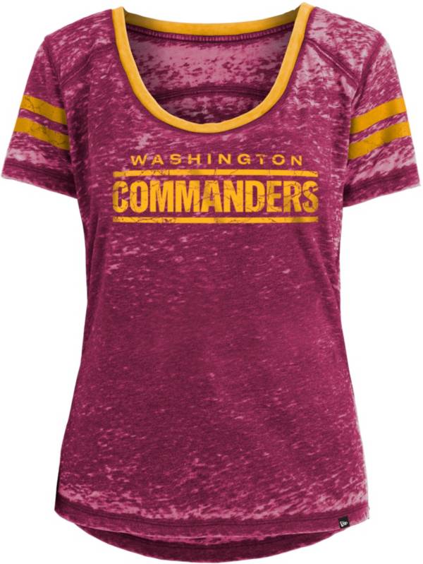 New Era Women's Washington Commanders Burnout Red T-Shirt product image