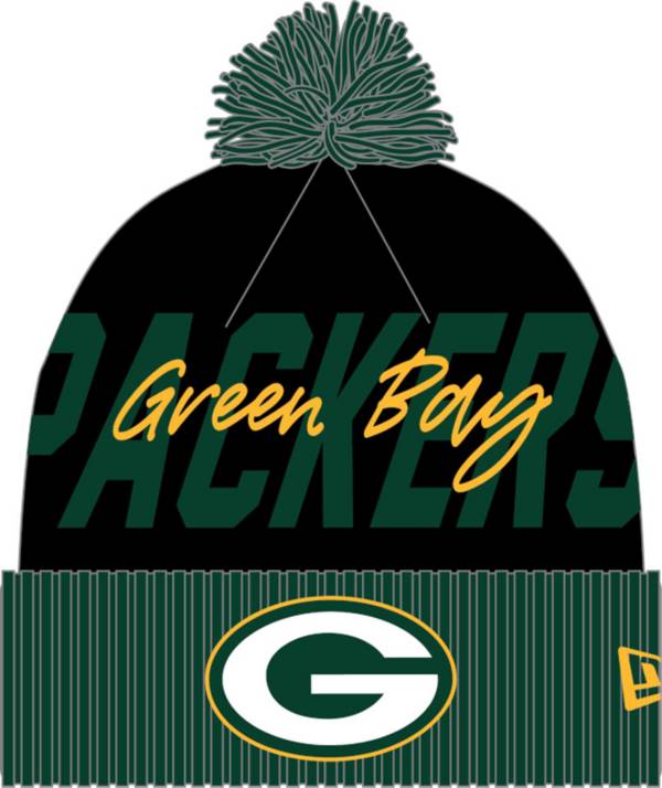 New Era Youth Green Bay Packers Confident Green Knit Beanie product image