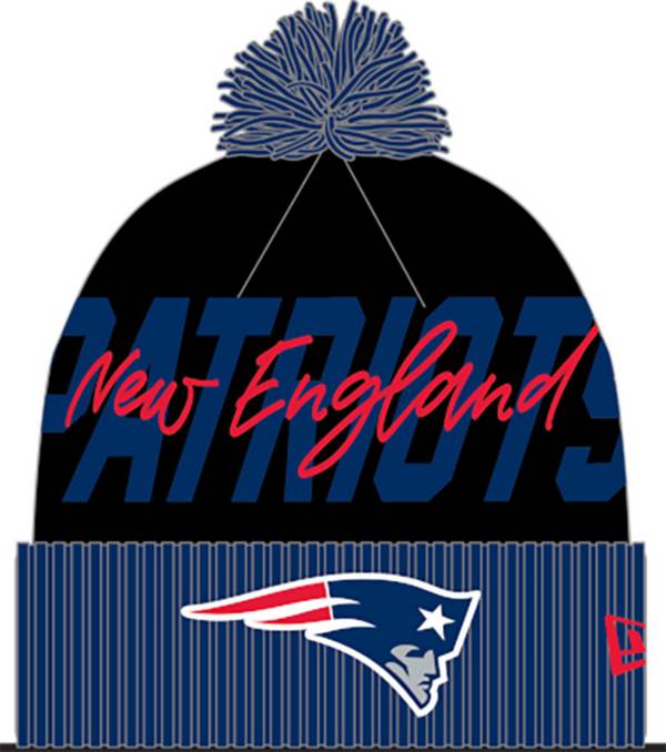 New Era Youth New England Patriots Confident Navy Knit Beanie product image