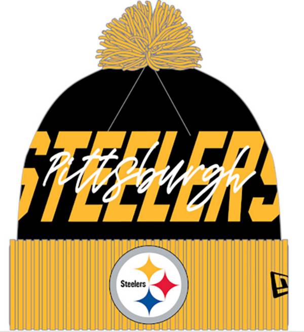 New Era Youth Pittsburgh Steelers Confident Black Knit Beanie product image