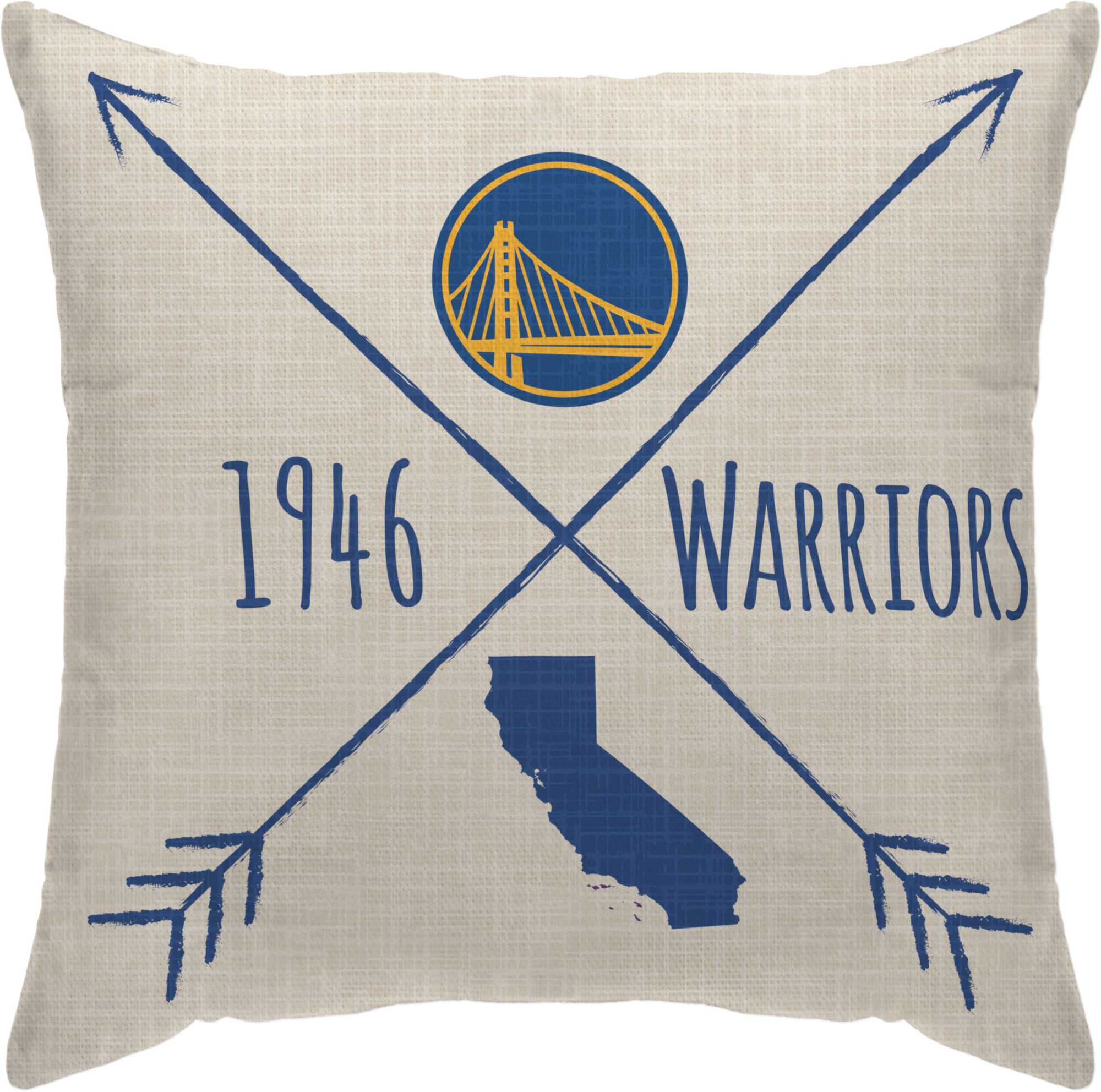 Pegasus Sports Golden State Warriors Cross Décor Pillow