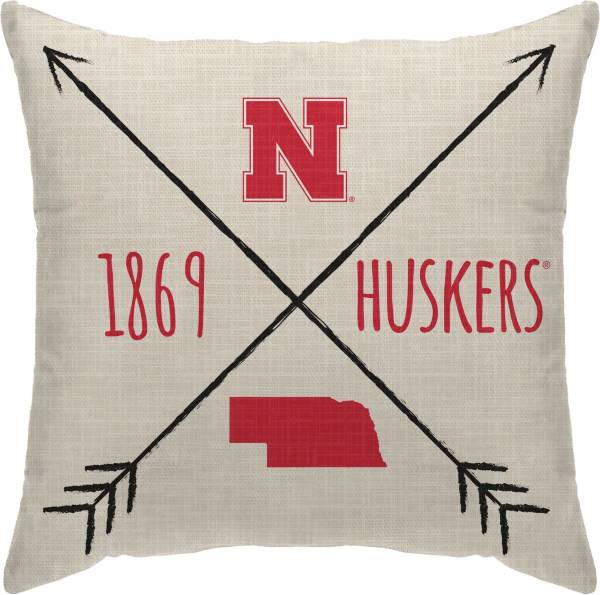 Pegasus Sports Nebraska Cornhuskers Cross Décor Pillow product image