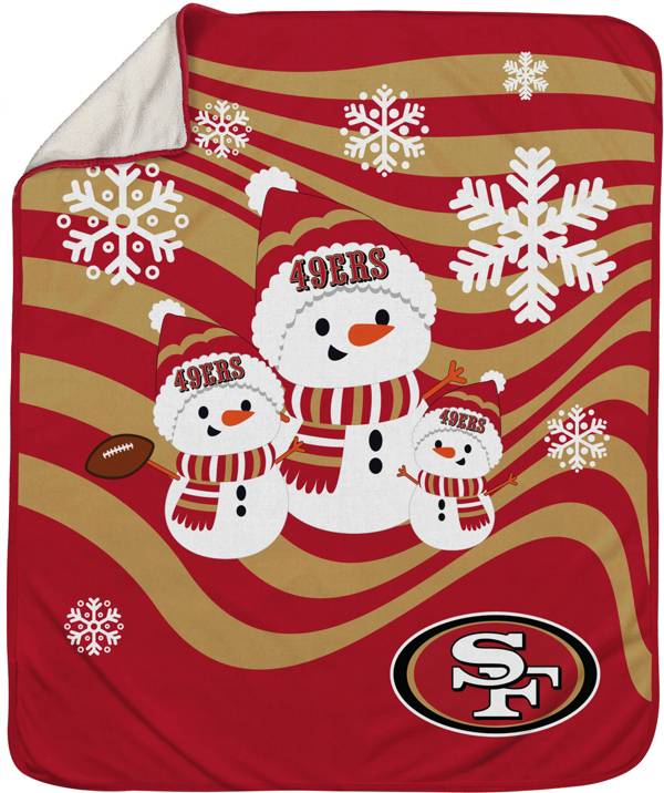 Pegasus Sports NFL Oversized Alpine Fleece Blanket Throw San Francisco 49ers