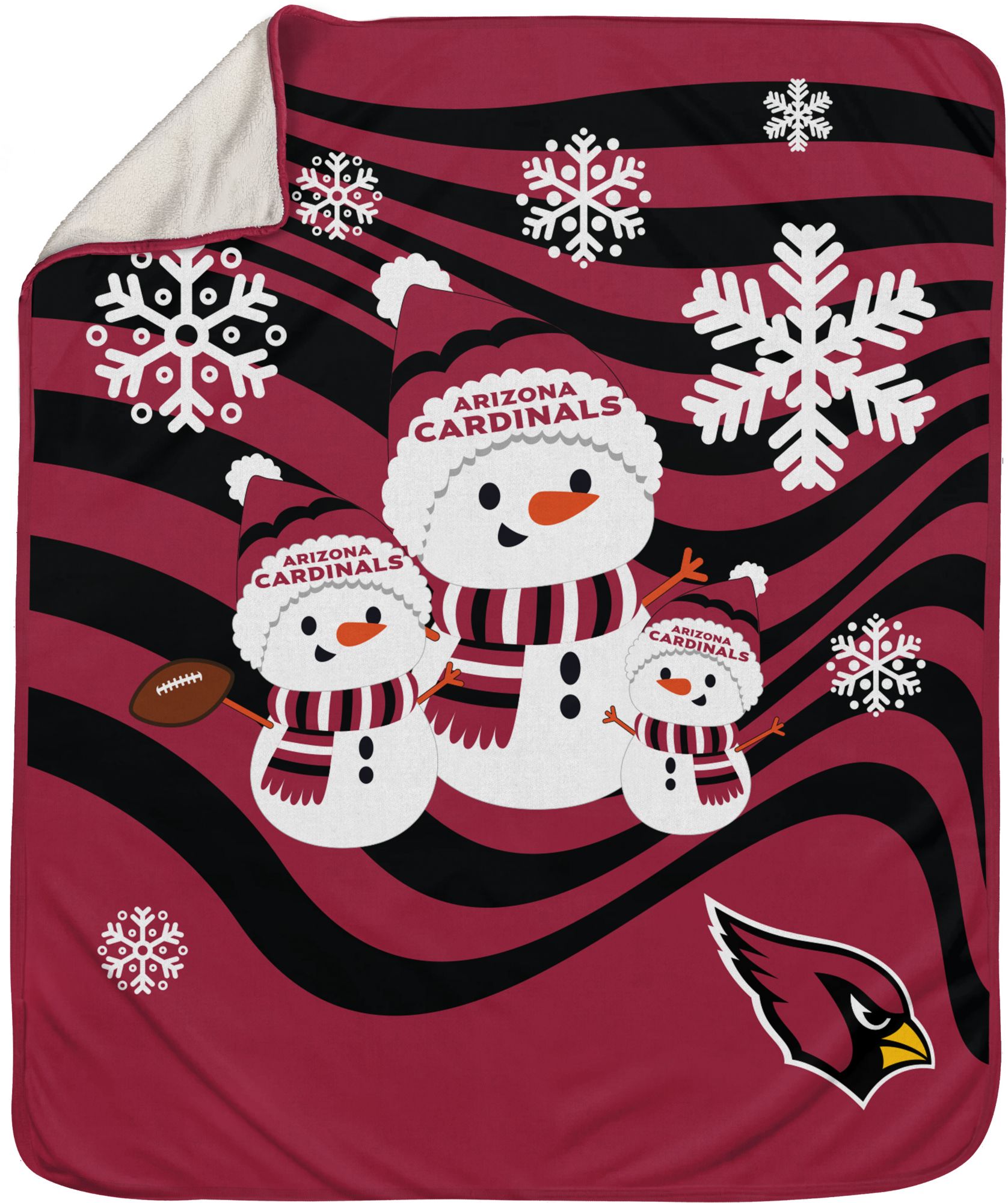 Pegasus Sports Arizona Cardinals Snowman Throw Blanket