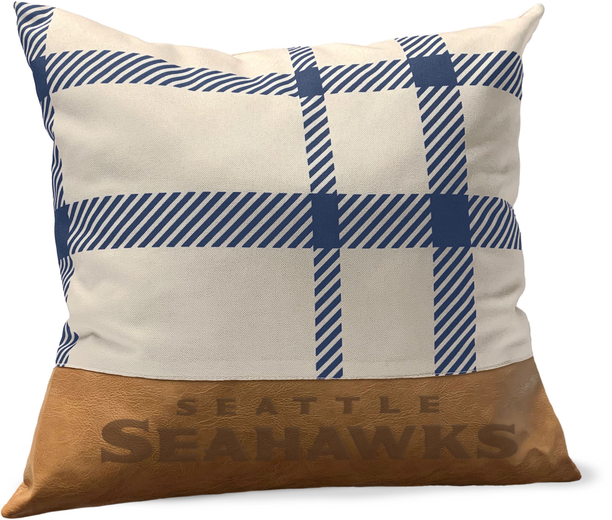 Pegasus Sports Seattle Seahawks Faux Leather Pillow