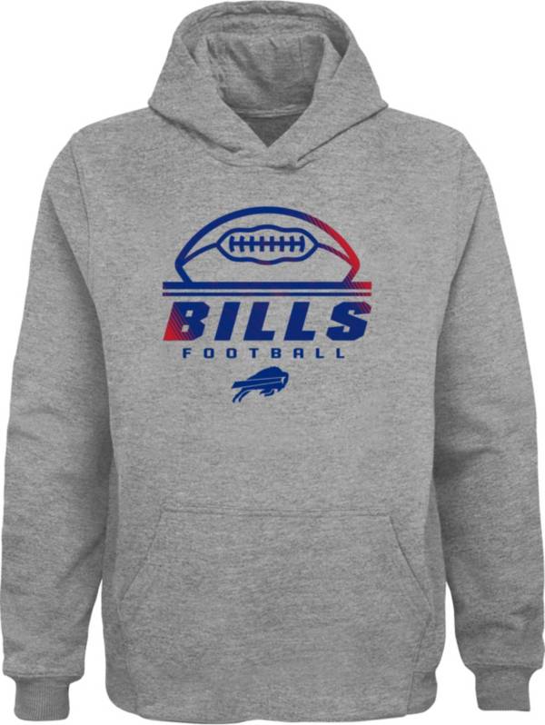 NFL Team Apparel Youth Buffalo Bills Beat Suede Pullover Hoodie product image