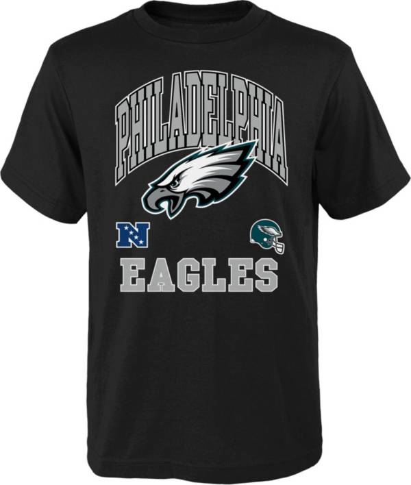 NFL Team Apparel Youth Philadelphia Eagles Official Business Black T-Shirt product image