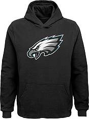 NFL Team Apparel Youth Philadelphia Eagles Prime Logo Grey Hoodie