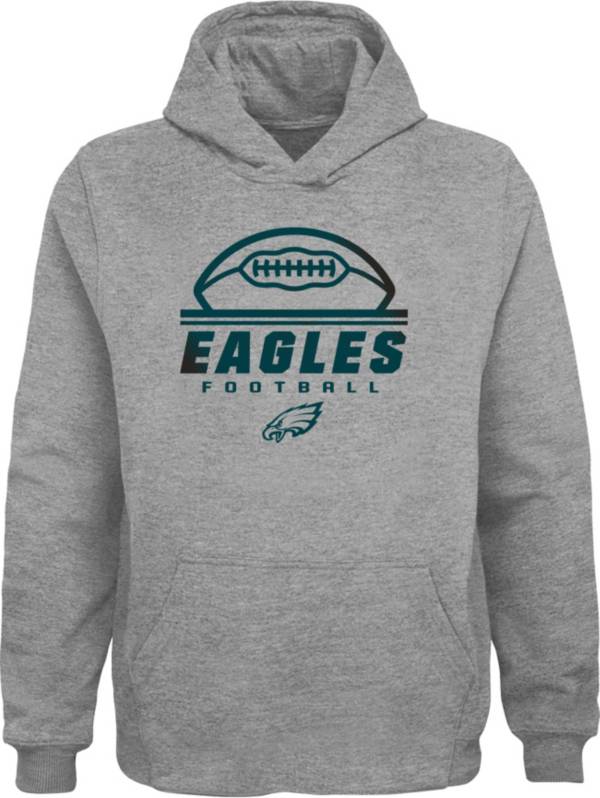 NFL Team Apparel Youth Philadelphia Eagles Beat Suede Pullover Hoodie product image