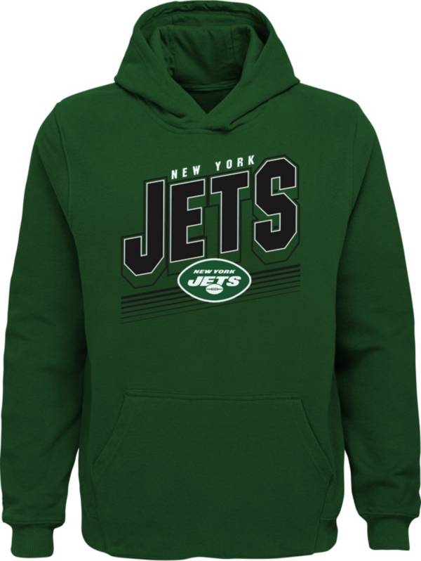 NFL Team Apparel Youth New York Jets Big Time Green Pullover Hoodie product image