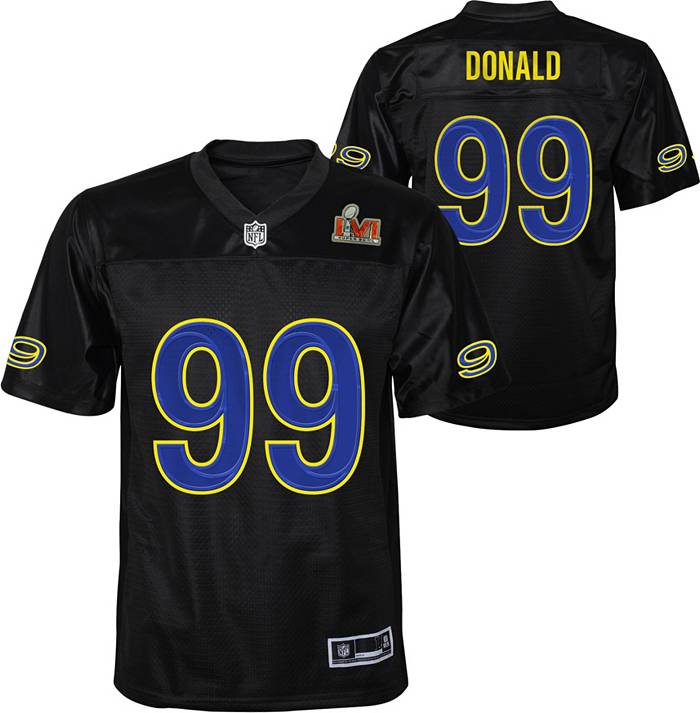 Nike Youth Super Bowl LVI Bound Los Angeles Rams Aaron Donald #99 Black  Jersey