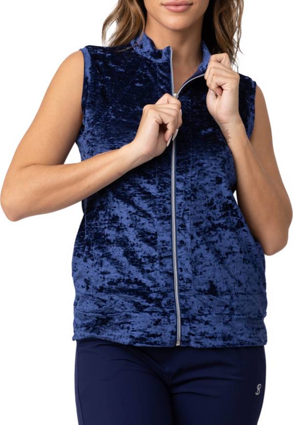 Sofibella Women's UV Staples Crushed Velvet Tennis Vest product image