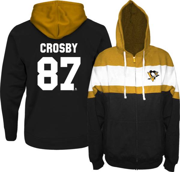 NHL Big & Tall Pittsburgh Penguins Sidney Crosby #87 Black Pullover Hoodie