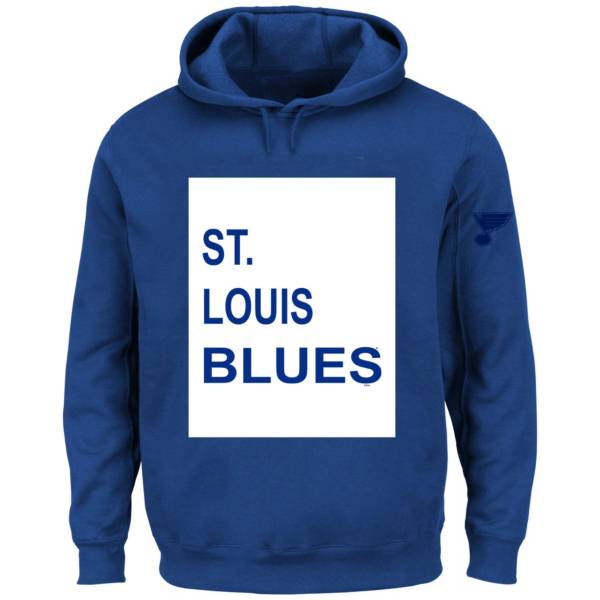 NHL Big & Tall St. Louis Blues Square Solid Royal Pullover Hoodie product image