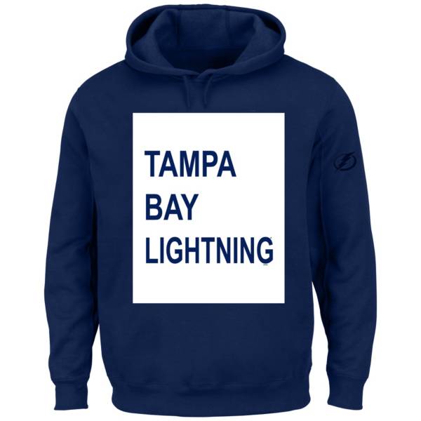 NHL Big & Tall Tampa Bay Lightning Square Solid Royal Pullover Hoodie product image