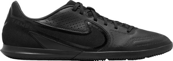 Nike tiempo cheap black indoor