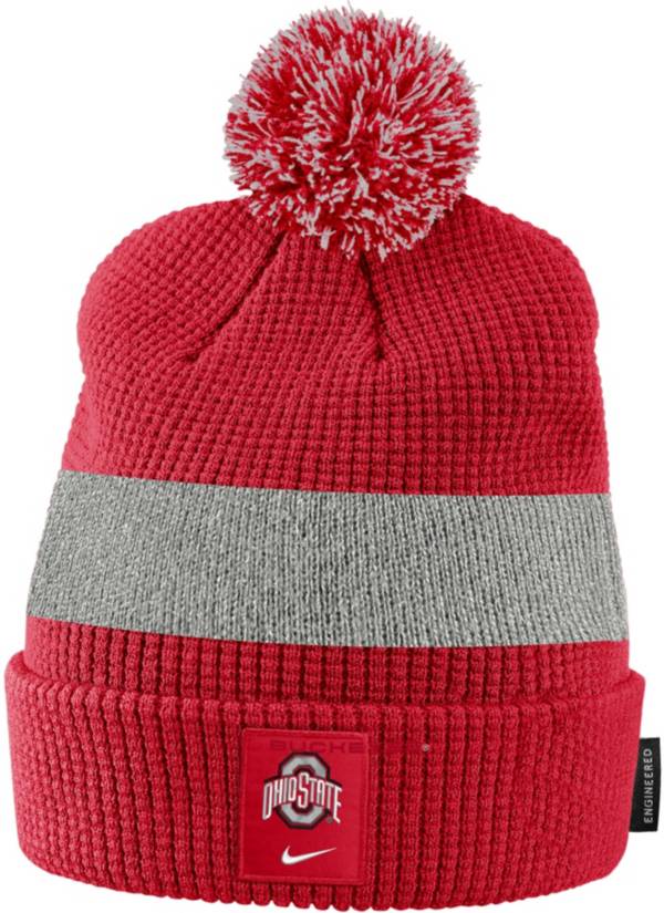 Nike Ohio State Buckeyes Scarlet Football Sideline Cuffed Pom Beanie product image