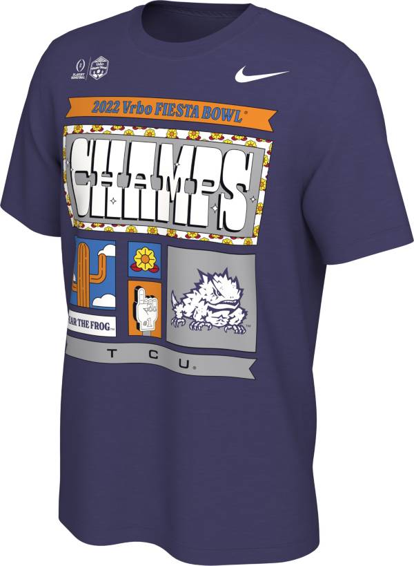 Nike 2022-23 College Football Playoff Fiesta Bowl Champions TCU Horned Frogs Locker Room T-Shirt product image
