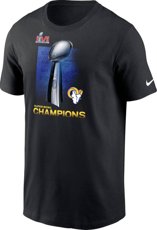 Nike 2021 Super Bowl LVI Champions Los Angeles Rams Lombardi T-Shirt