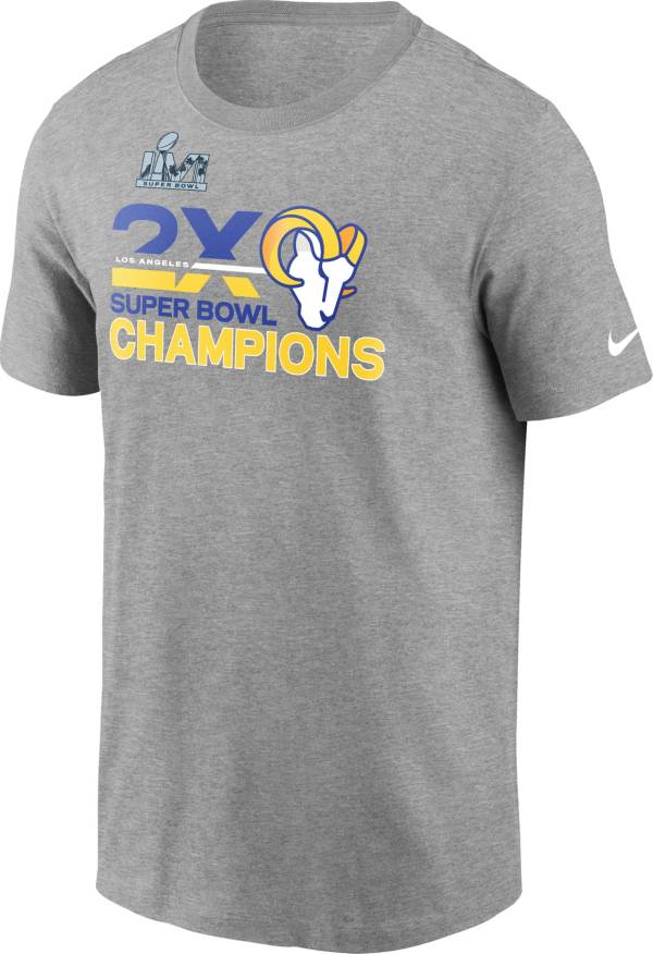 Nike 2021 Super Bowl LVI Champions Los Angeles Rams Multi-Champ T-Shirt