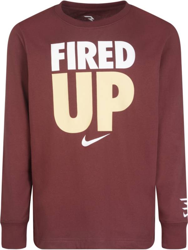 Nike Boys' Fired Up Long Sleeve T-Shirt product image