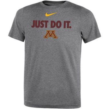 sorry, Nike Boys' Minnesota Golden Gophers Grey Dri-FIT JUST DO IT T-Shirt is currently out of stock
