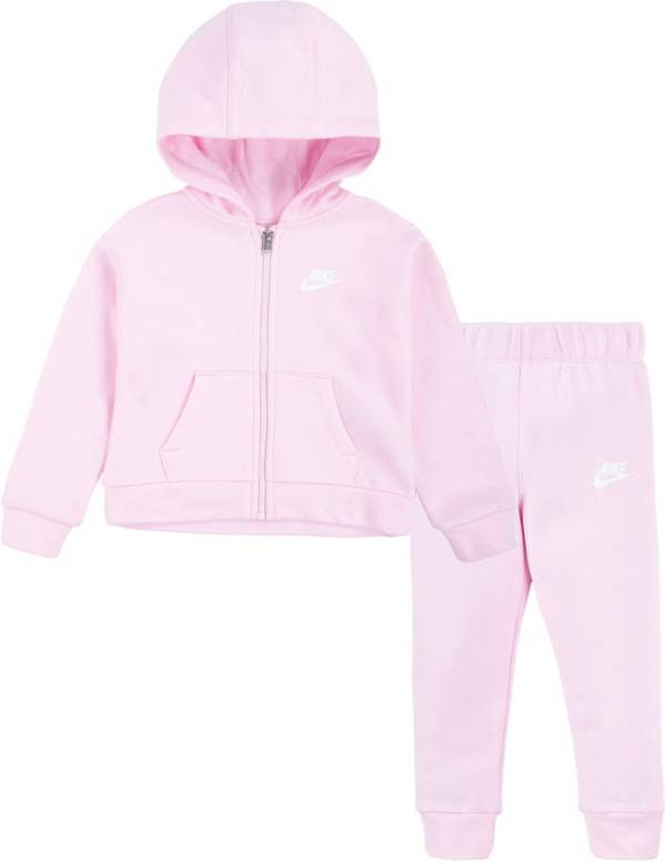 Nike Little Girls' Fleece Full-Zip Hoodie and Joggers Set product image