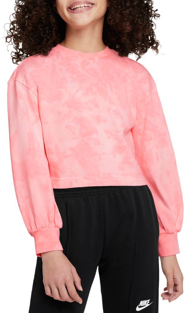 Nike Girls' Sportswear Jersey Washed Crewneck Sweatshirt product image