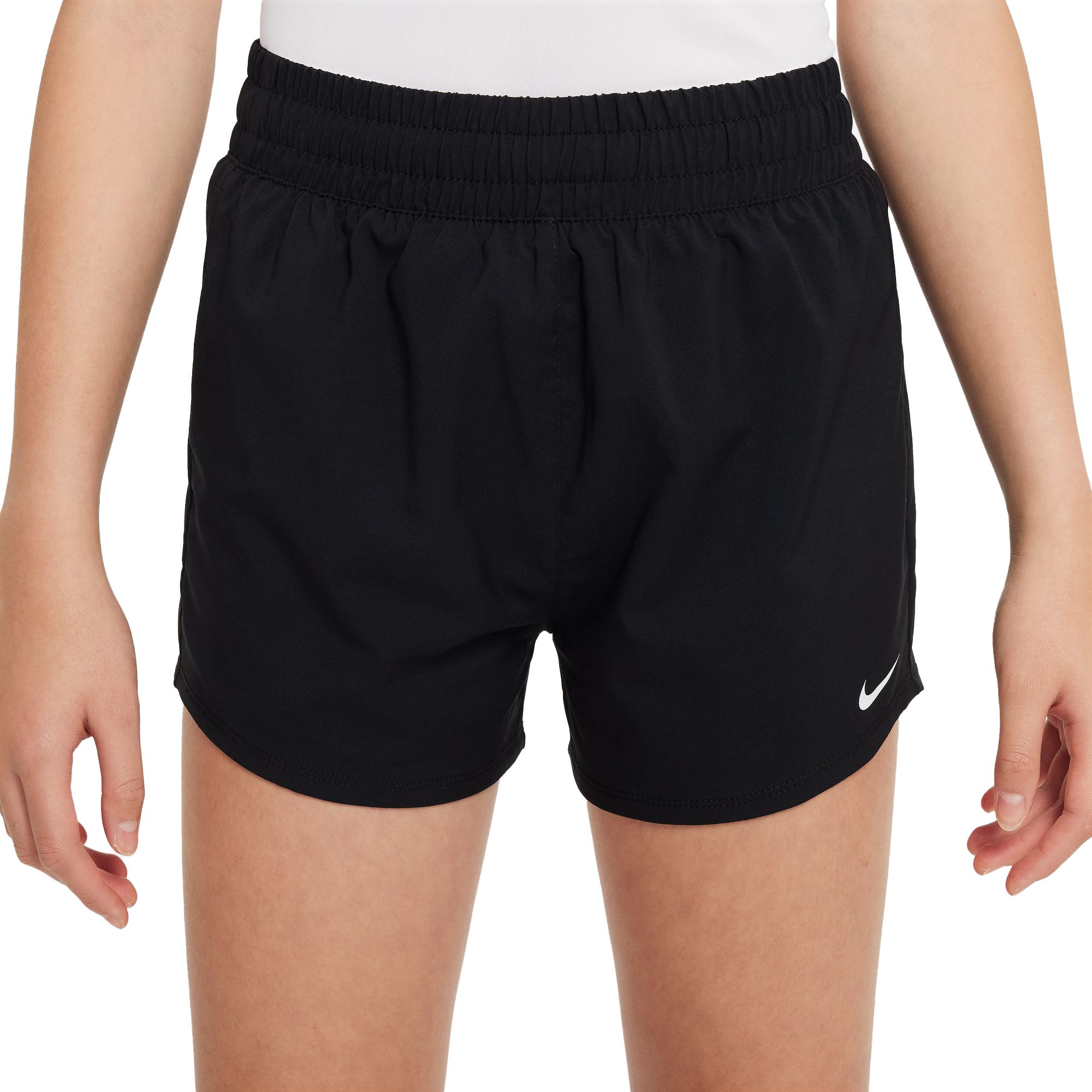 Nike Girls' Dri-FIT One High-Waisted Woven Training Shorts product image