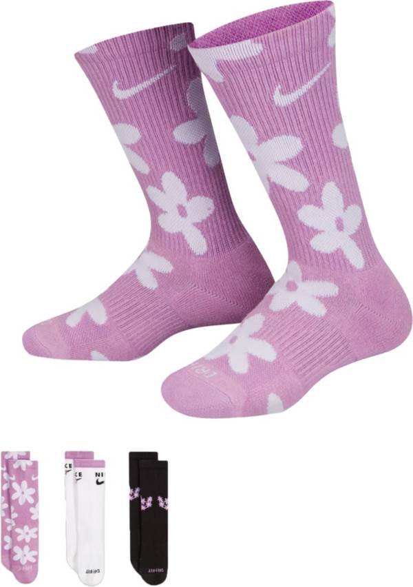 Nike Girls' Everyday Plush Cushion Crew Socks 3 Pack product image
