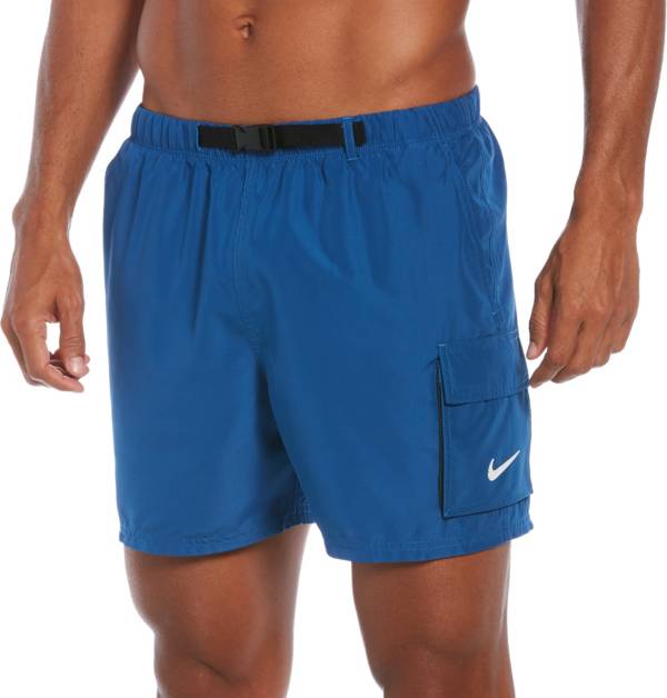 Nike Men's Belted Packable 5” Volley Shorts | Dick's Sporting Goods