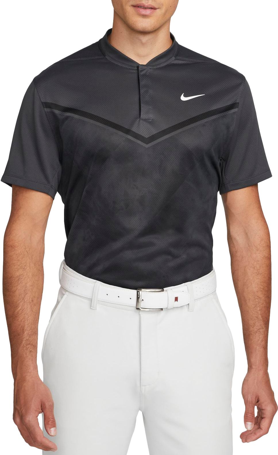 nike polo no collar