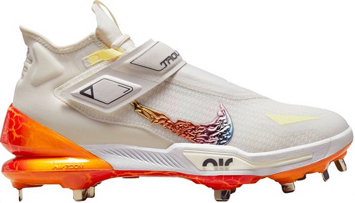 Nike Mens Orange Zoom Force Trout 6 Baseball Cleats AT3464 800 Shoes Size 8