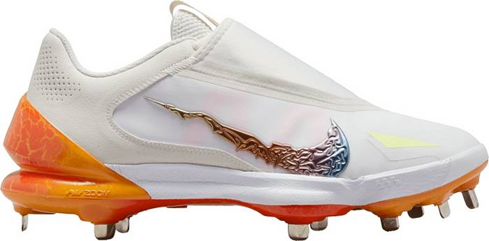Nike Men's Force Zoom Trout 8 Pro NRG Metal Baseball Cleats, Size 13, White/Red/Orange