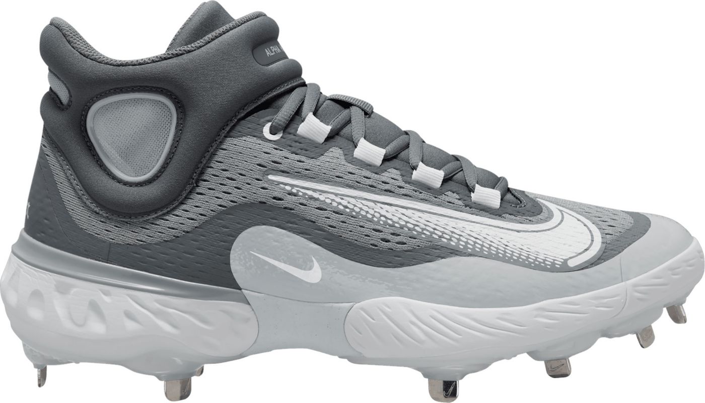 Nike Men s Alpha Huarache Elite 4 Mid Metal Baseball Cleats Dick s Sporting Goods