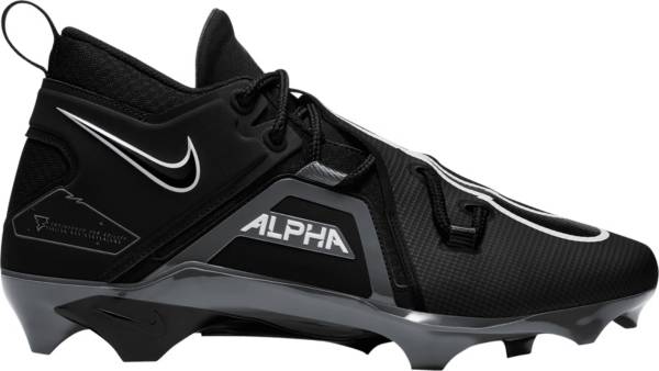 Crampons de Football Americain moulés Nike Alpha Menace Shark 3 Mid Blanc