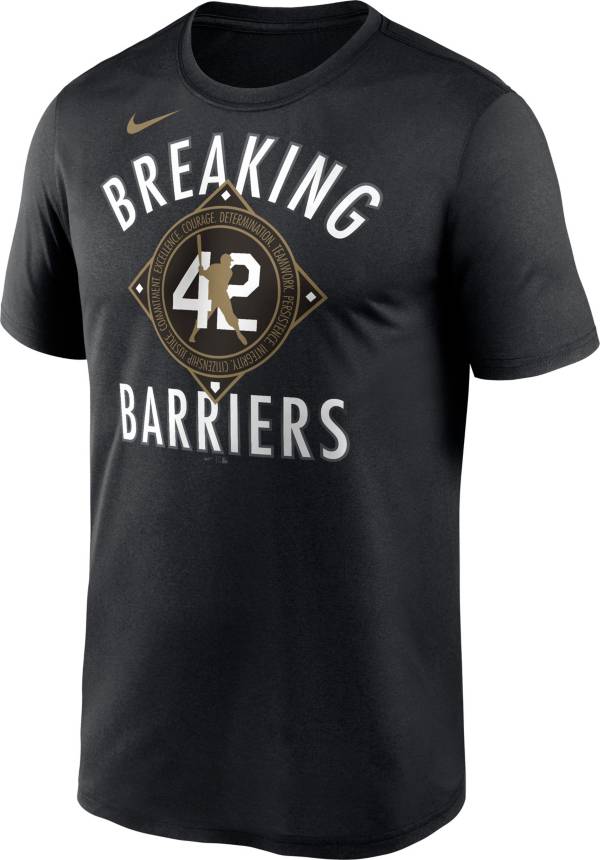 Nike Men's Brooklyn Dodgers Black Jackie Robinson Poly T-Shirt product image