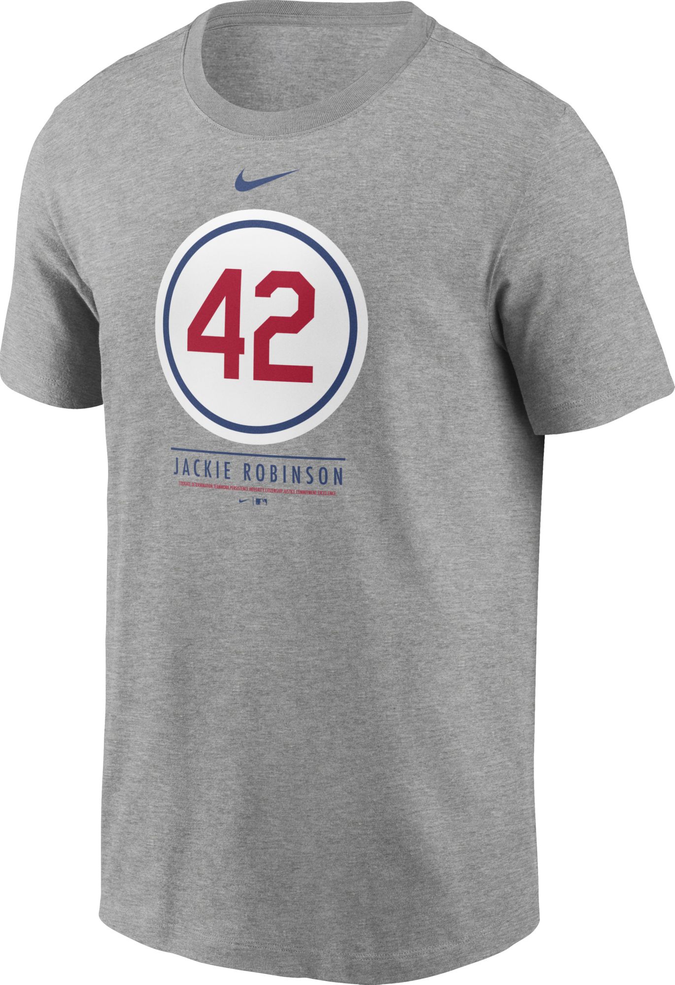 Nike Men's Los Angeles Dodgers Gray Team 42 T-Shirt