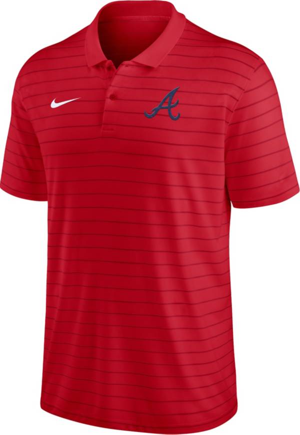 Nike Men's Atlanta Braves Red Authentic Collection Victory Polo T-Shirt
