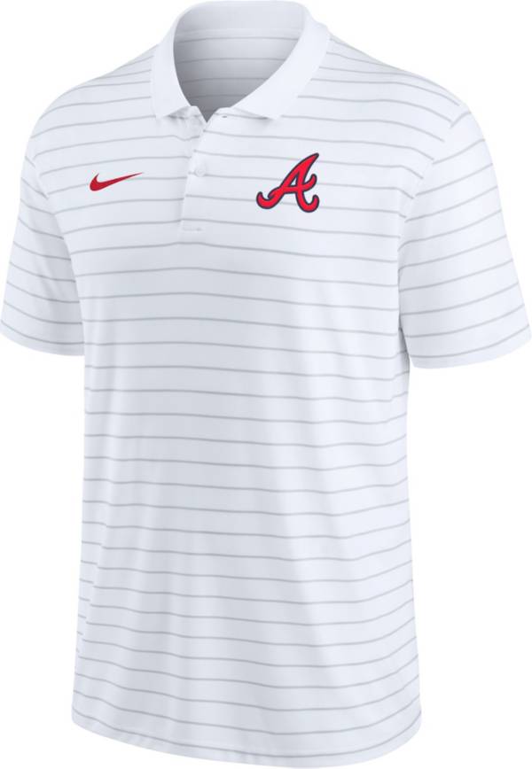 Nike Men's Atlanta Braves White Authentic Collection Victory Polo T-Shirt